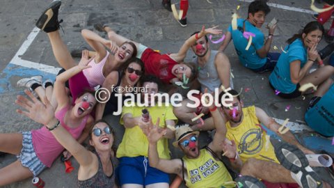 Algunes de les colles participants es van maquillar per a l'ocasió