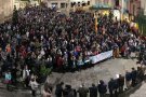 La plaça Major de Tàrrega s'omple d'indignació per l'empresonament de 8 membres del Govern