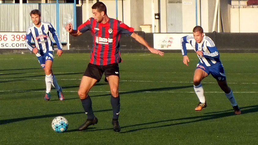 Un moment del partit contra l'Organyà