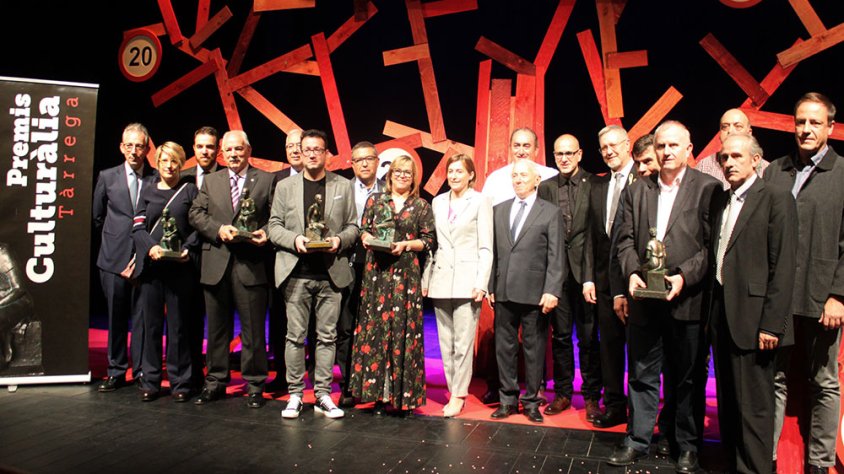 Els premiats amb el seu guardó