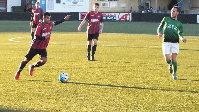 Un moment del partit contra els de la Segarra