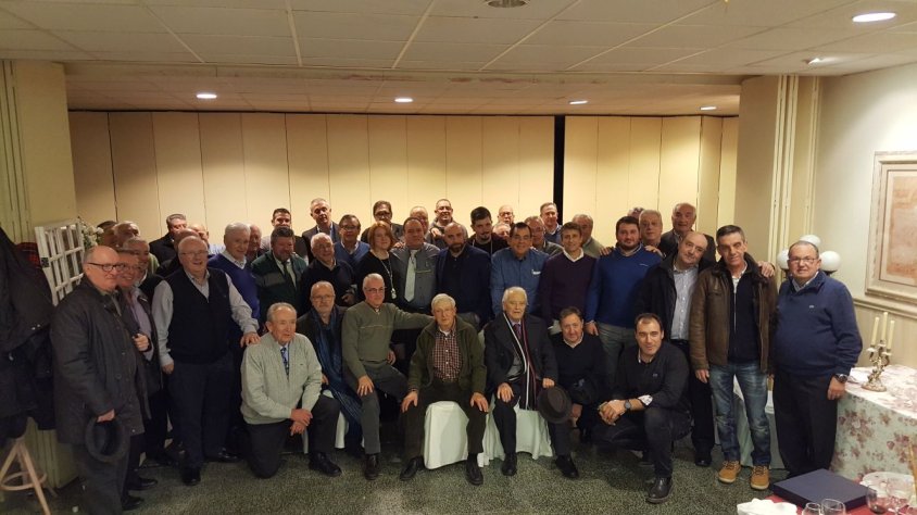 Foto de família festa 2017 de l'Associació Penya de Viatjants de Tàrrega i comarca