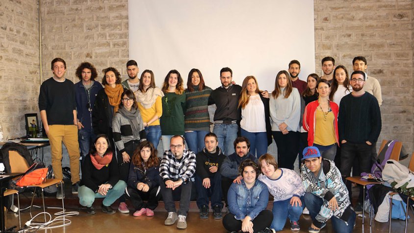 Els joves lleidatans que participen al programa aquest 2018 ahir a Tàrrega