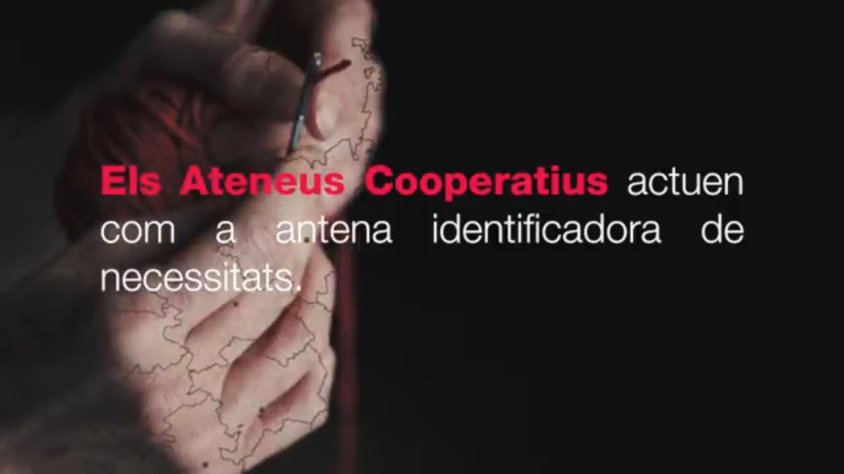 Captura del vídeo que explica què és un ateneu cooperatiu