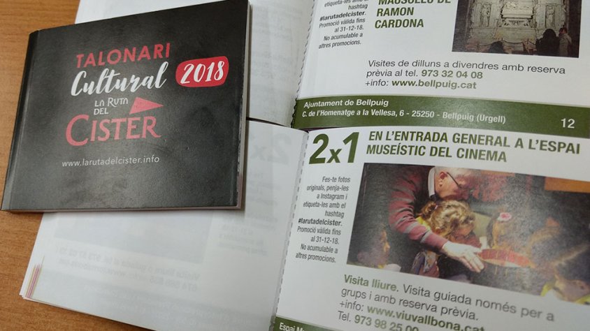 El talonari que s'ha posat en marxa enguany coincidint amb l'Any del Turisme Cultural