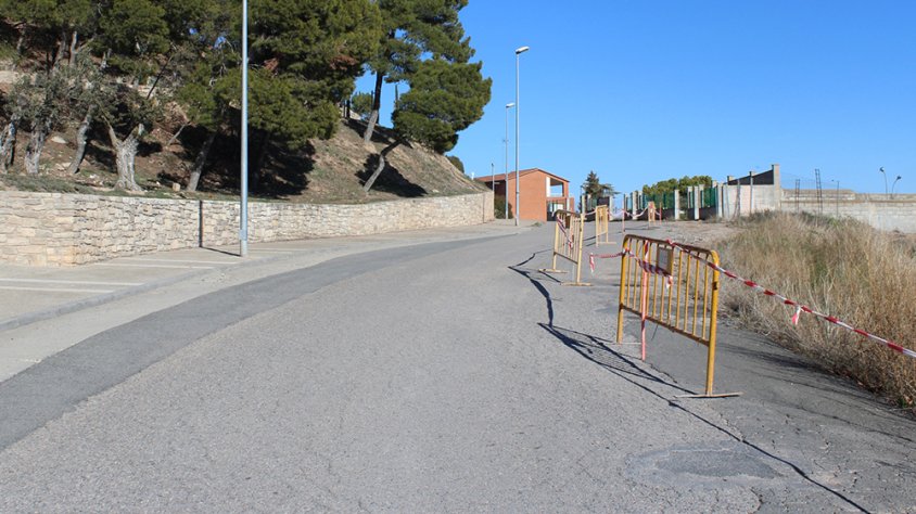 Premilinars de les obres, avui al carrer de La Pau