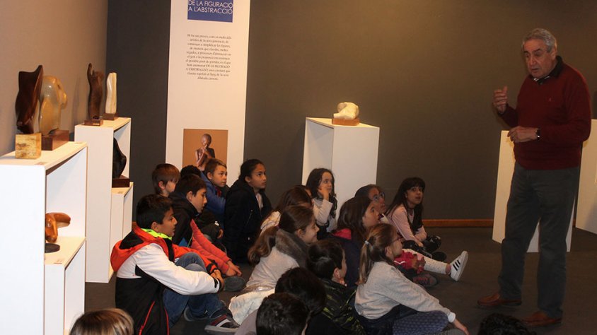 Visita comentada per a escolars a càrrec d'Antoni Boleda, avui al Museu Comarcal