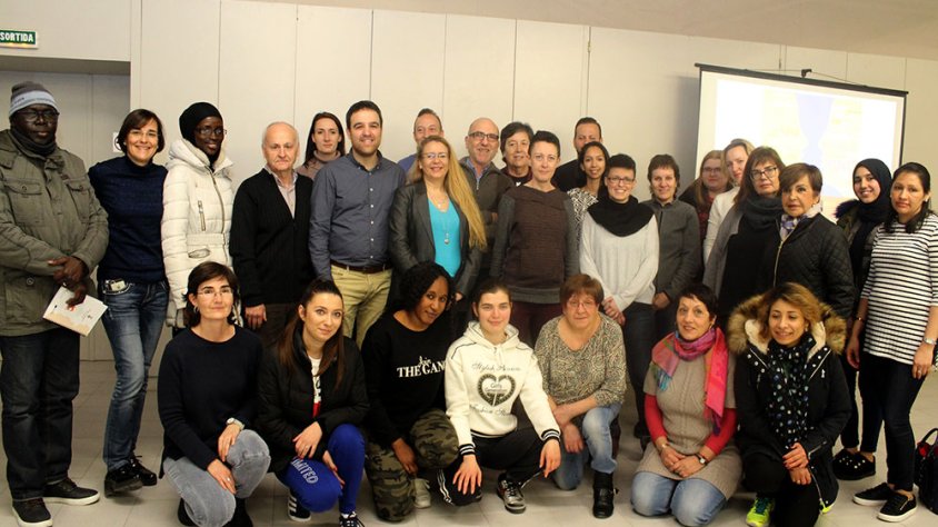 Fotografia de família de les parelles lingüístiques d'enguany