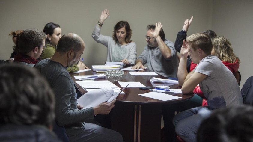 Imatge del ple d'Anglesola per aprovar els pressupostos