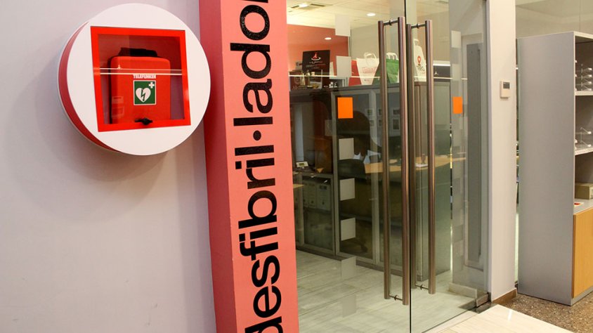 Imatge d'arxiu del desfibril·lador situat a la Casa Consistorial