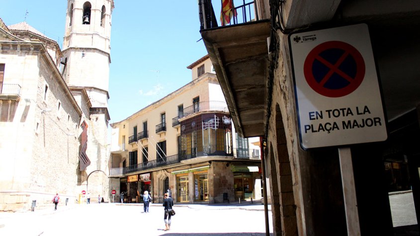 Imatge recent de la plaça Major