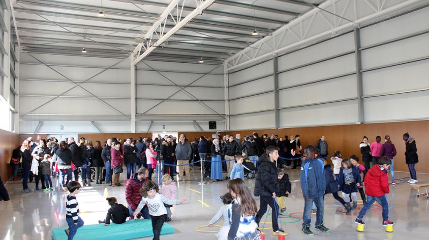 Un moment de la inauguració del nou equipament diumenge passat