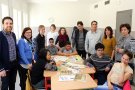 Alumnes de l'escola Alba dissenyen els punts de llibre de Sant Jordi