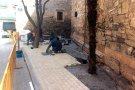 L'Ajuntament de Tàrrega du a terme treballs de millora a la plaça de Lluís Millet