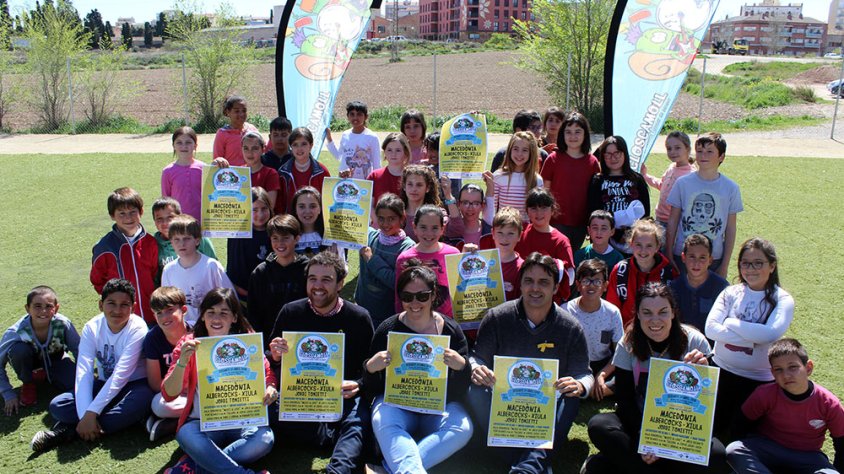Presentació de Lo Closcamoll 2018 amb el regidor de Cultura, Raül Palacios; el regidor de l’Àrea de Polítiques de la Ciutadania, Jaume Folguera; i portaveus de Lo Closcamoll – Associació Agrat