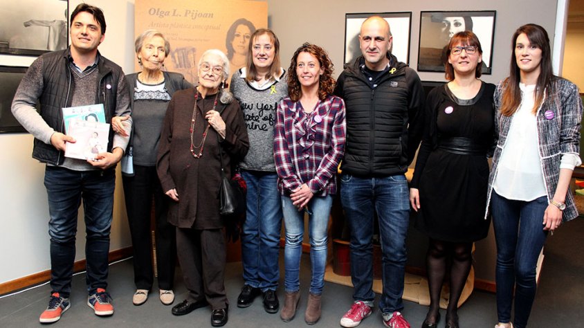 Imatge de l'acte inaugural de la mostra, que va obrir portes divendres passat