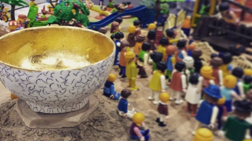 Imatge d'un dels diorames sobre Tàrrega que es van poder veure l'any passat