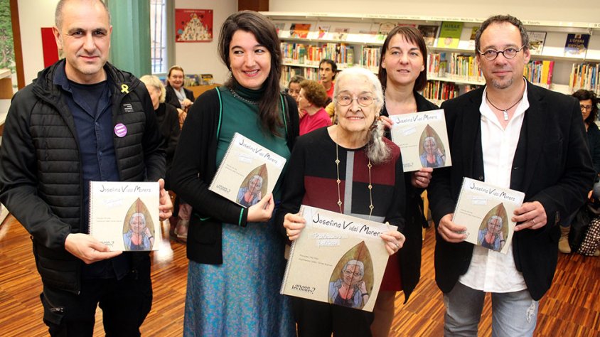 Presentació del conte ahir a la tarda a la Biblioteca