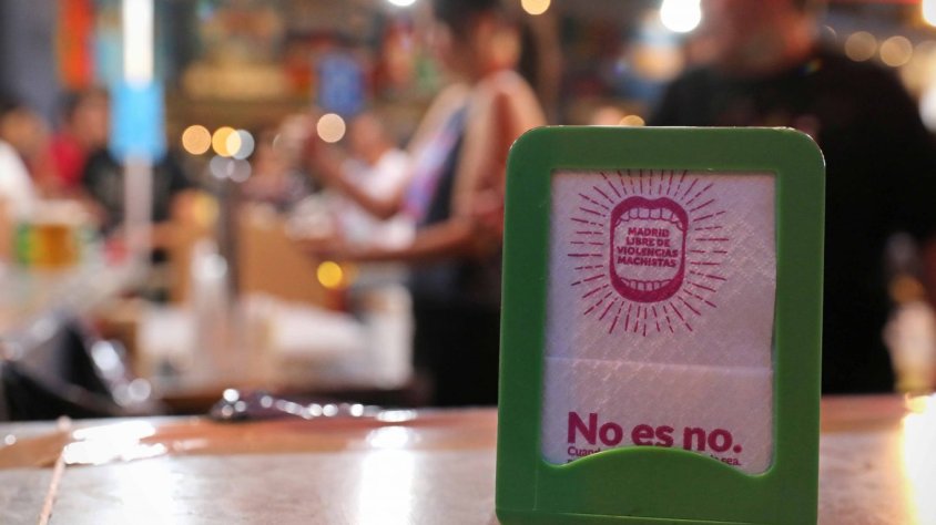 Imatge d'una campanya de l'Ajuntament de Madrid contra la violència sexual