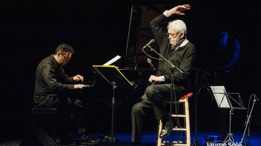 Un moment del concert de Xavier Ribalta i Ramon Andreu