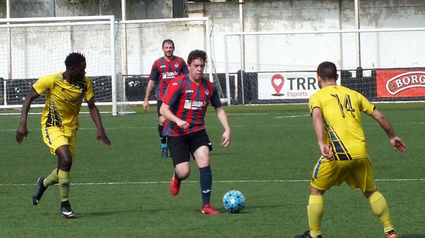 Imatge del partit contra el Guissona