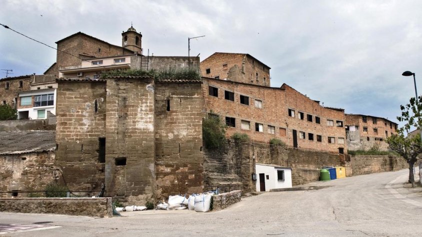 L'estructura del molí que es recuperarà per al poble