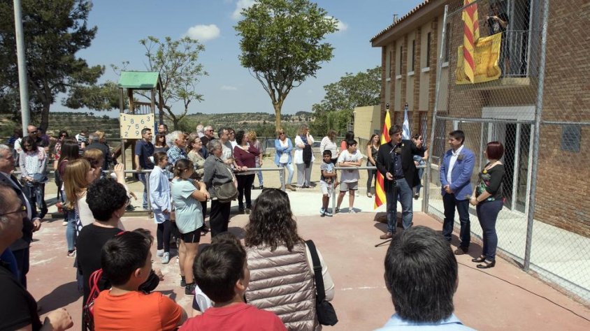 L'acte celebrat per a la inauguració de les millores de l'escola de Ciutadilla