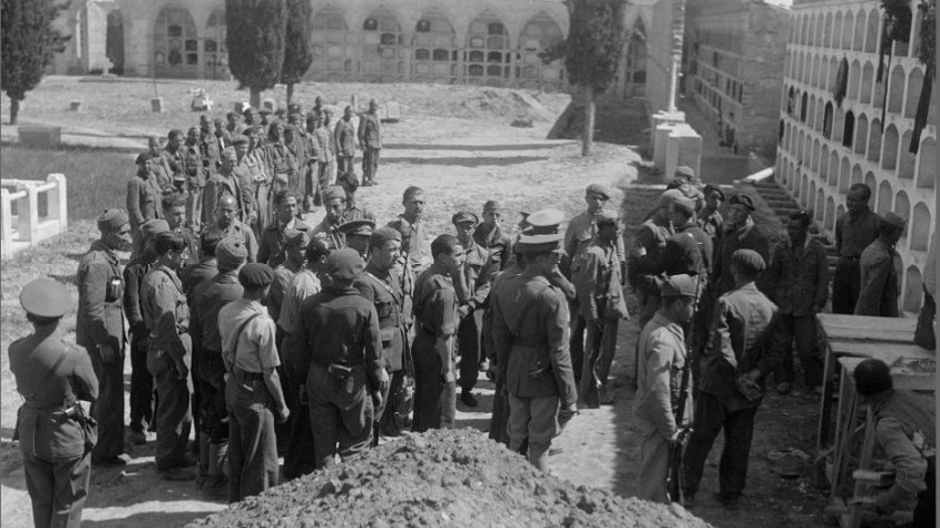 Funeral de Williams Mitchell Digges al Cementiri de Tàrrega el 29 de maig de 1938