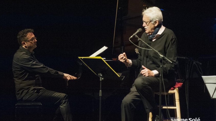 Xavier Ribalta i Ramon Andreu en el concert del Teatre Ateneu