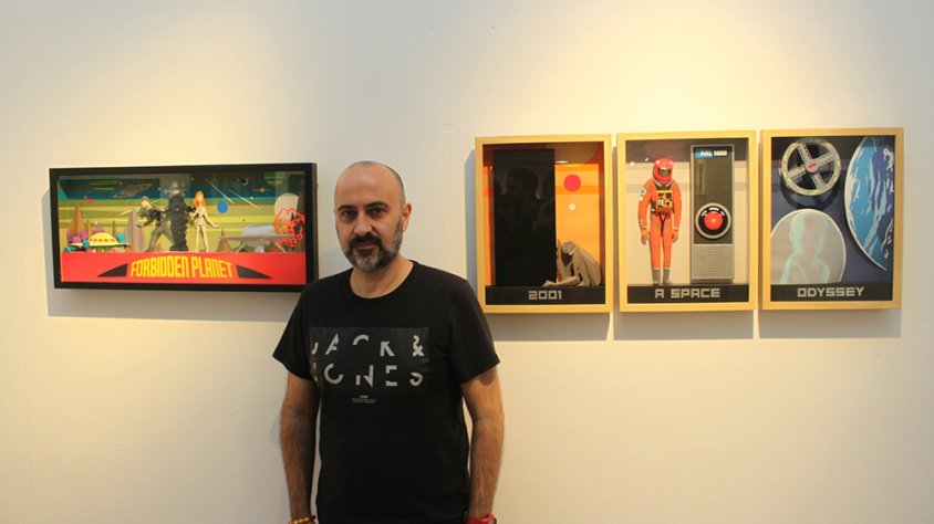 L'artista Fernando Mircala a la Sala Marsà de Tàrrega