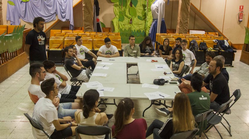 Un moment de l’assemblea celebrada dissabte a Maldà