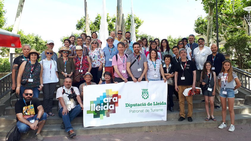 Fotografia de grup dels participants en l'Instawalk
