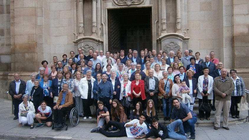 Foto de família de l'Aplec Arxiprestal a Tàrrega