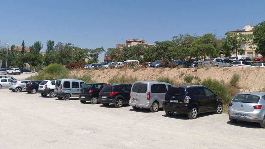 L'aspecte actual de la zona que es millorarà