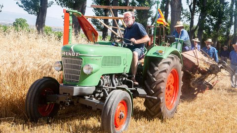 Un dels tractors que van participar a la festa