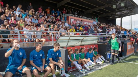 La banqueta d'un dels equips