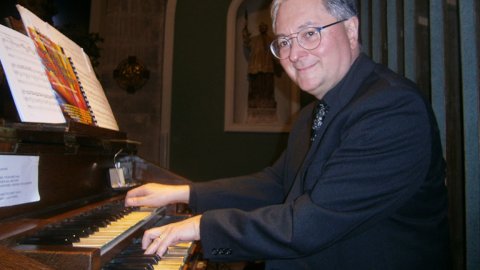 L'organista italià Alessandro Bianchi en el concert a la nostra Parroquial