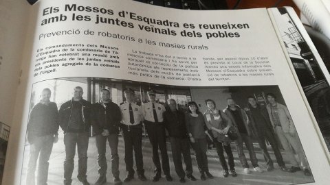 14. Montse Serra ens envia una notícia de l'abril de 2014, en què va participar a la reunió de la qual es parla com a membre de la Junta del poble de Mafet