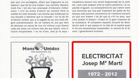 16. Josep M. Martí Carnicer ens envia l'anunci a la revista que va pagar "més a gust"