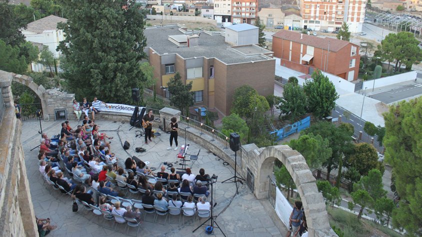 Vista del concert de Paula Valls a Sant Eloi
