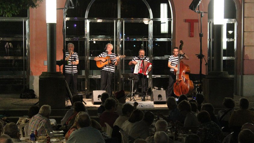 Imatge del concert que van oferir Els Pescadors de l'Escala divendres passat