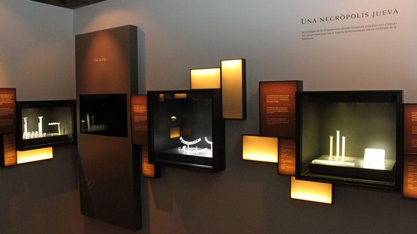 Una de les sales de l'espai "Tragèdia al Call - Tàrrega 1348"