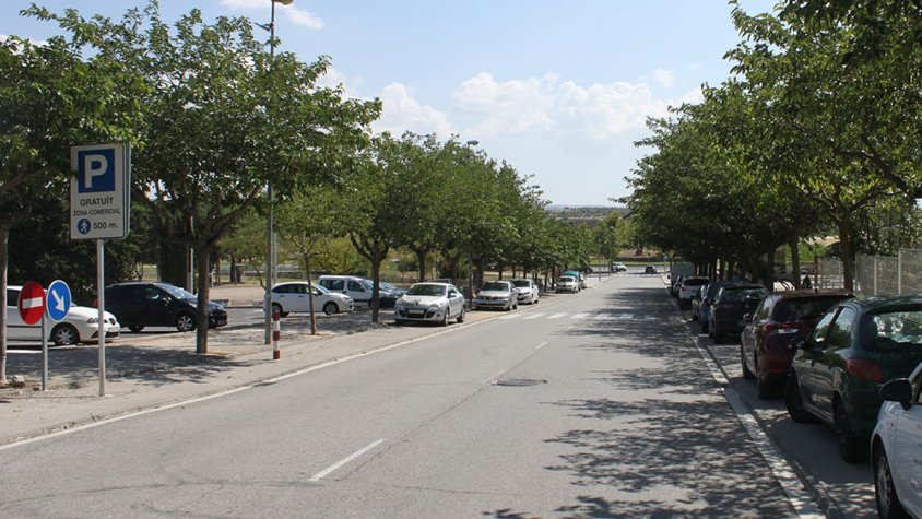 L'avinguda de l'Onze de Setembre és un dels vials on s'instal·laran bandes reductores de velocitat