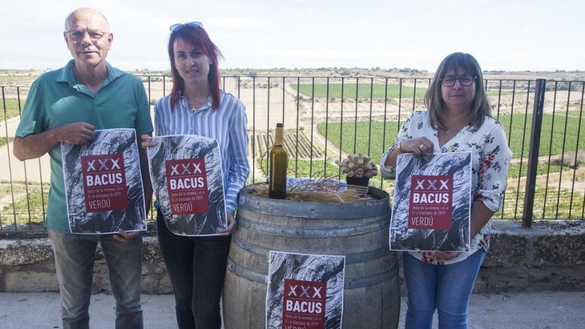 Presentació ahir de la pròxima edició del Bacus de Verdú