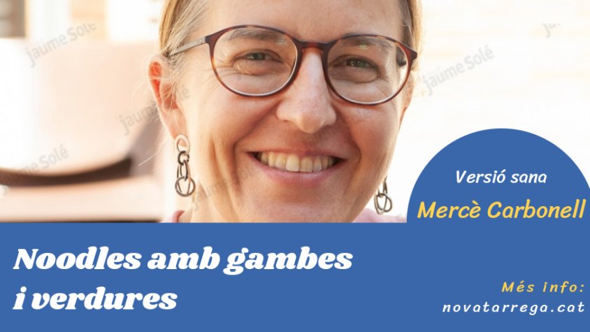 Mercè Carbonell ens proposa una recepta de pasta diferent a 'Versió sana'