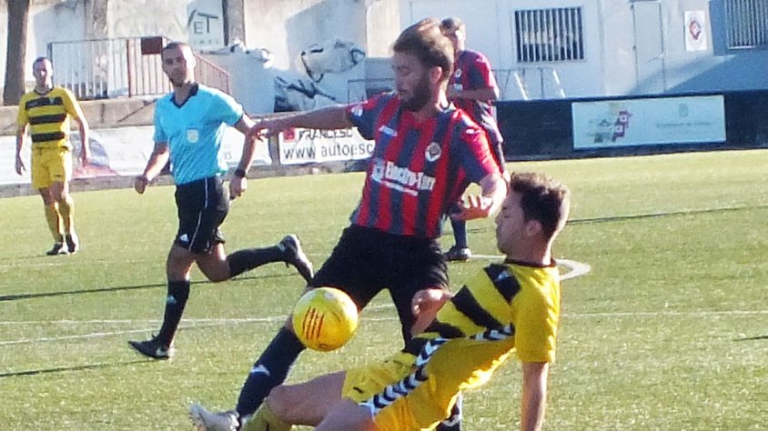 Un moment del partit jugat a casa contra el Gavà