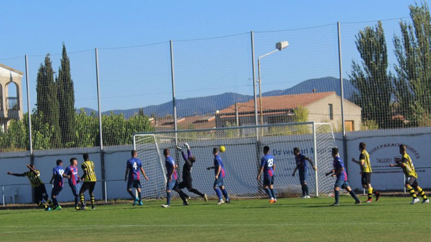 Un moment del partit contra l'Albi