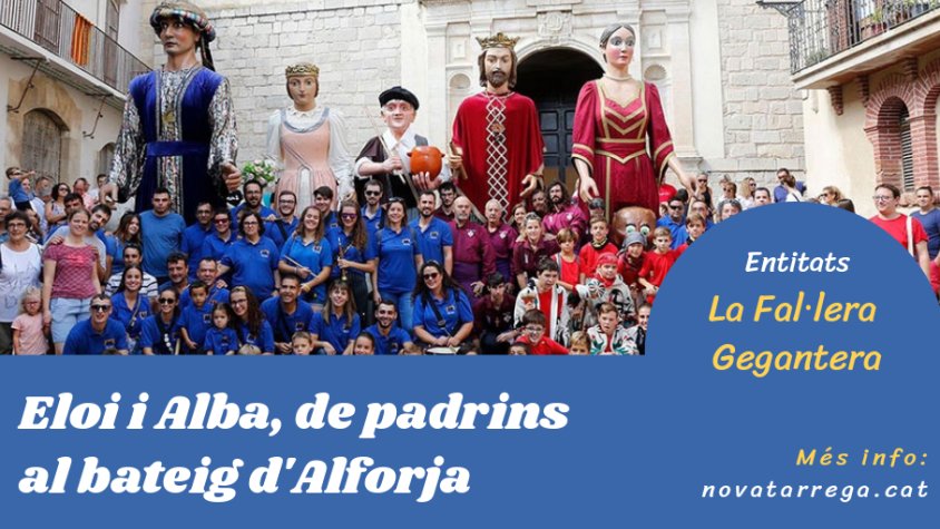 La Fal·lera Gegantera explica que dos gegants targarins n'han apadrinat un altre