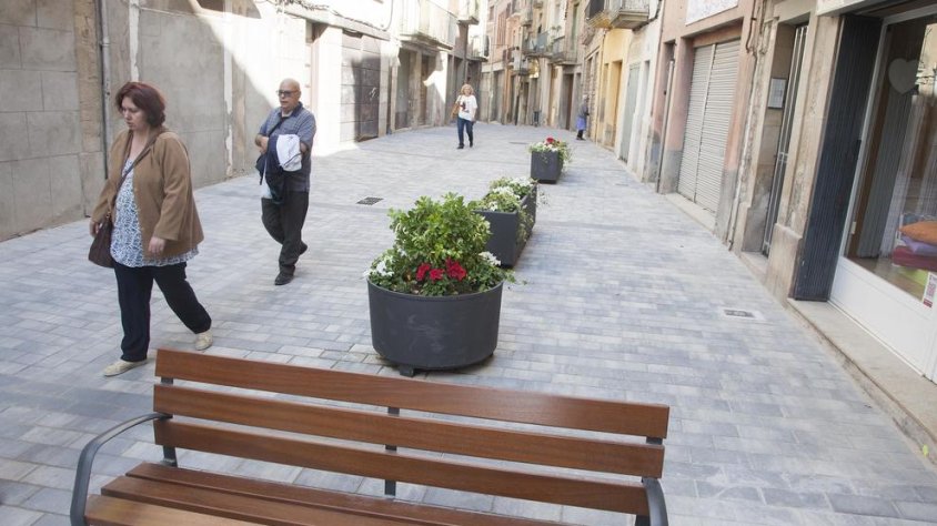 Imatge del carrer d'Urgell de Tàrrega