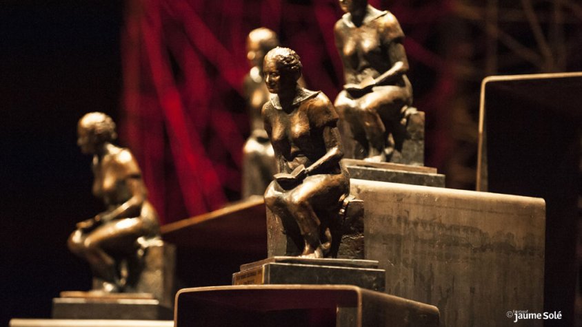 Imatge d'arxiu dels guardons dissenyats per Josep Castellana que es lliuren als premiats